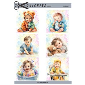 Sm� motiver med b�rn Quickies til scrap