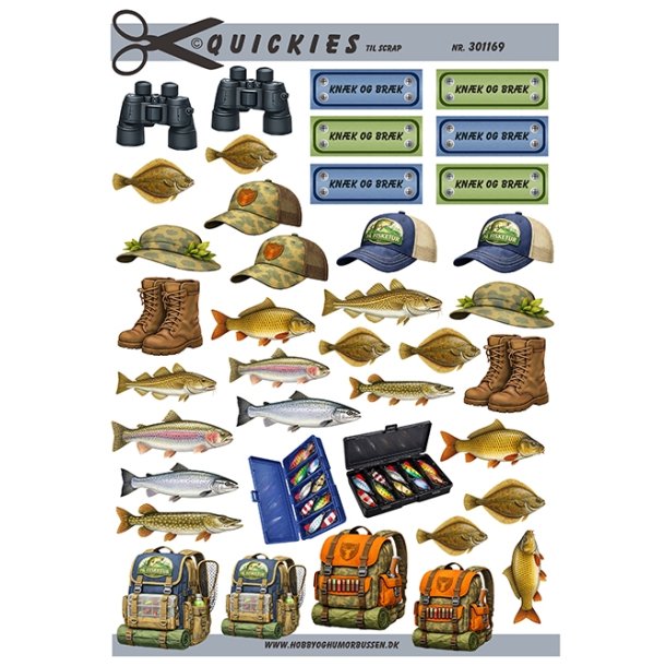 Sm� motiver til jagt og fiskeri Quickies til scrap