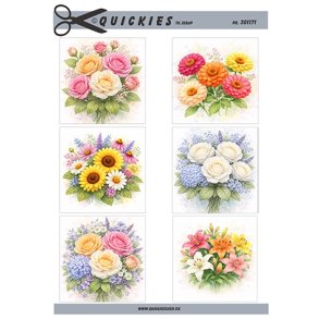 Sm� blomsterbuketter Quickies til scrap