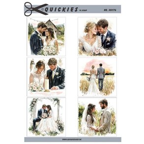 Sm� motiver til brudepar Quickies til scrap