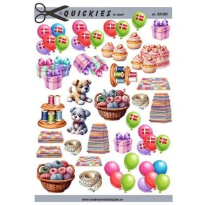 Forskellige sm� motiver Quickies til scrap