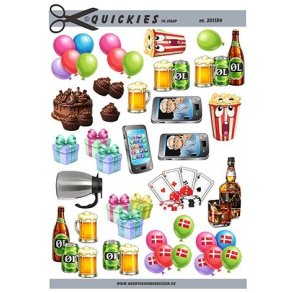 Forskellige sm� motiver Quickies til scrap
