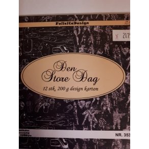 Felicita Design Den store dag 12 stk 13,5x13,5cm 200g