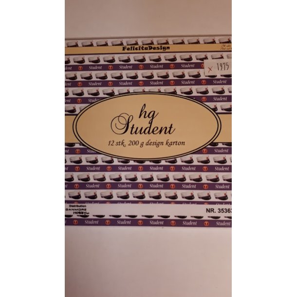 Felicita Design hg student 12 stk 13,5x13,5cm 200g
