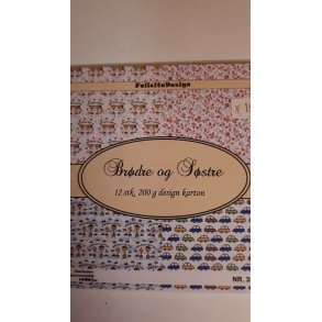Felicita Design Br�dre og s�stre 12 stk 13,5x13,5cm 200g