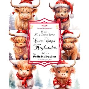 Toppers Cute cups higlander 18stk 9x9cm 200g