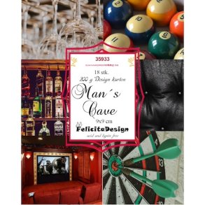 Felicita Design Toppers Mans Cave 18stk 9x9cm 200g