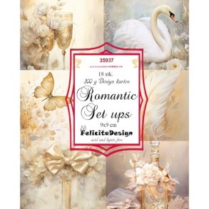 Toppers  Romantic set ups 18 stk 9x9cm 200g