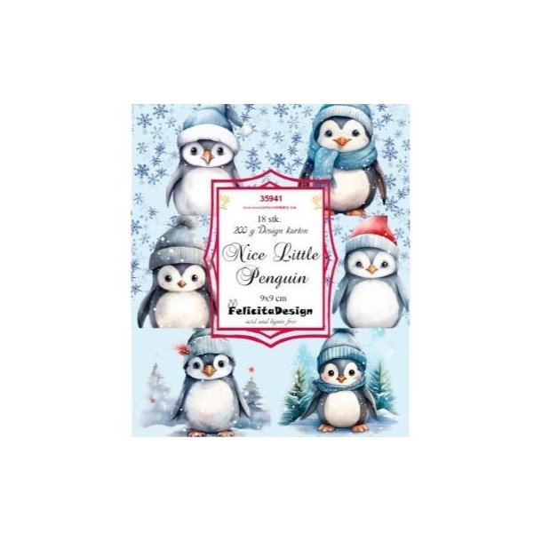 Toppers Nice little penquin 18 stk 9x9cm 200g