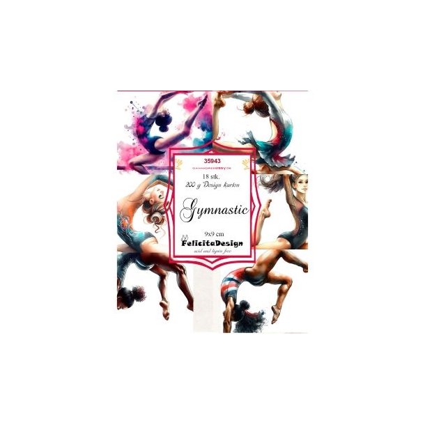 Toppers Gymnastic 18 stk 9x9cm 200g