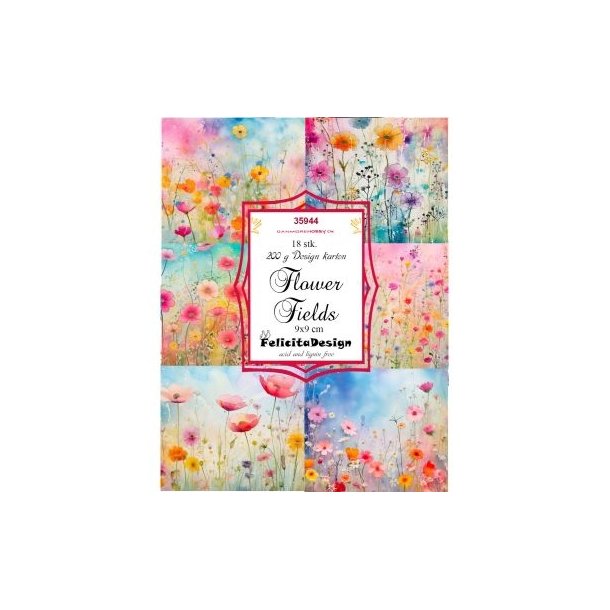 Toppers Flower Fields 18 stk 9x9cm 200g