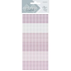 Rhinsten pink 3mm selvkl�bende 756stk