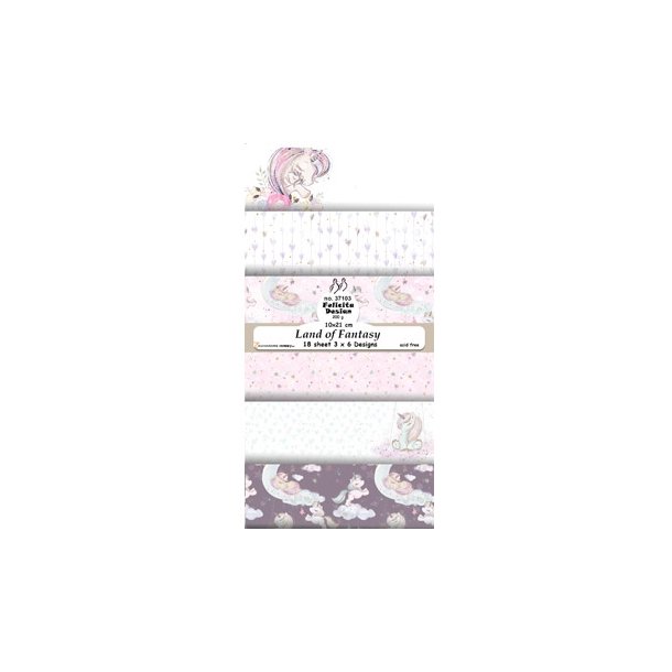  Felicita Design Slimcard Land of fantasy 18 ark 10x21 cm 200g