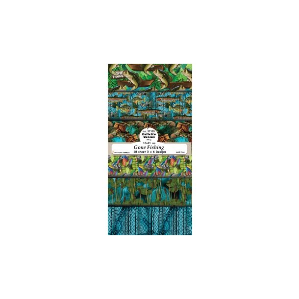  Felicita Design Slimcard Gone fishing 18 stk 10x21cm 200g