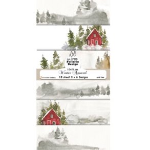 Felicita Design Winter aquarel Slimcard 10x21cm 3x6  design 200g