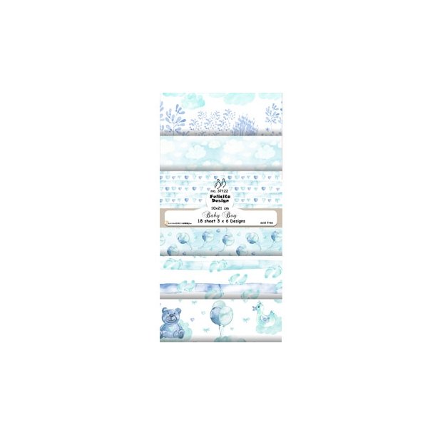 Felicita Design Slimcard Baby boy 3x6design 10x21cm 200g
