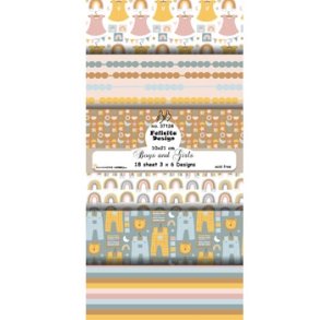 37124 Felicita Design Slimcard Boys and girls 3x6design 10x21cm 200g
