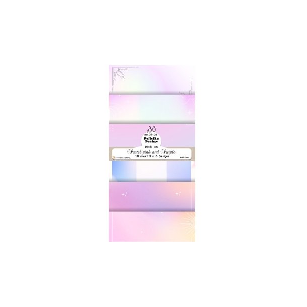 Felicita Design slimcard Pastel pink and purple 10x21cm 200g