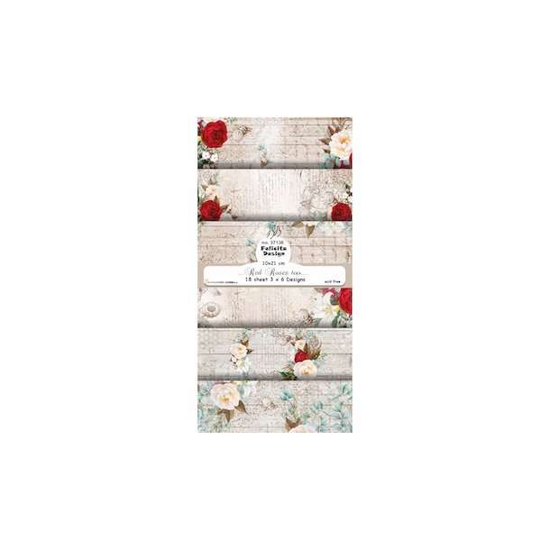 Felicita Design slimcard Red roses... too 3x6design 10x21cm 200g