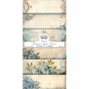 Felicita Design slim card Antiquer blue Dream 10x21cm 200g