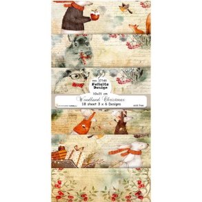 Felicita Design slimcard Woodland christmas 3x6 design 10x21cm 200g
