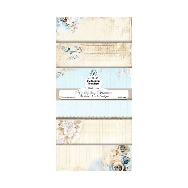 Felicita Design slimcard My big day planner 3x6design 10x21cm 200g