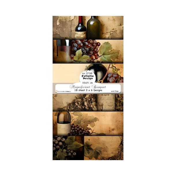 Felicita Design slimcard Magnificient Bouquet 3x6 design 10x21cm 200g
