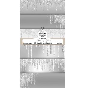 Felicita Design Shining silver Mini slimcard karton 7,5x15cm 3x6 design 200g