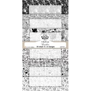 37163 Felicita Design Doodles mini slimcard 3x6 design 7,5x15cm 200g