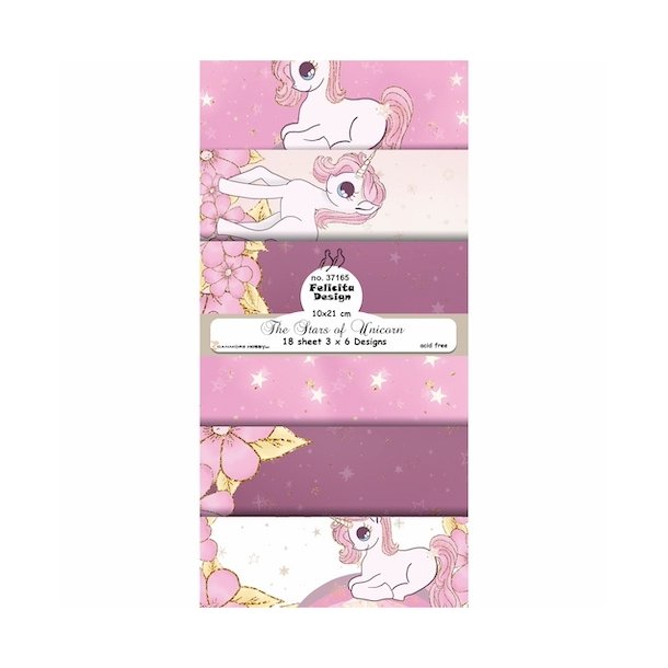 Felicita Design slimcard The stars of unicorn 3x6design 10x23cm 200g
