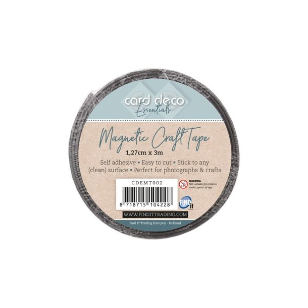 Magnet tape 1,27cm 3m selvkl�bende