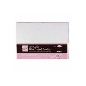 386514 Kort og kuverter creme 25 s�t A5 148x210mm