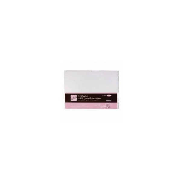 386514 Kort og kuverter creme 25 s�t A5 148x210mm