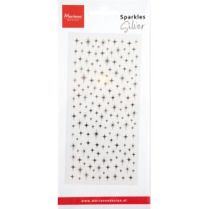 Marianne design stickers sparkles-silver CA3229