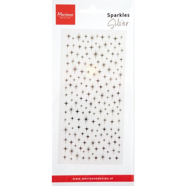 Marianne design stickers sparkles-silver CA3229