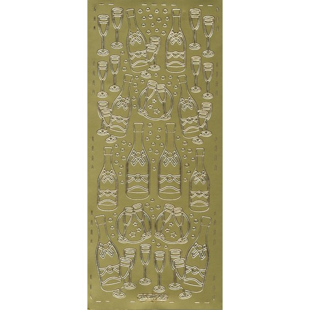  Guld glas og flasker
