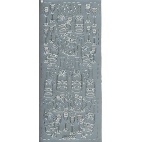  S�lv glas og flasker