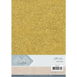  Card Deco Glitter karton A4 Dark gold 230g
