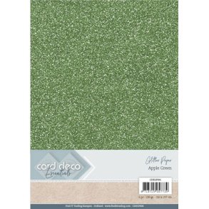  Card Deco Glitterkarton Apple Green  230g 