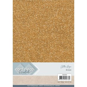  Card Deco Glitter Karton Bronze 230 g 