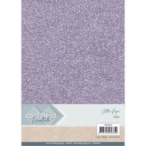  Card Deco glitter karton A4 Lilac 230g