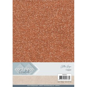  Card Deco Glitter karton A4 Copper 230g