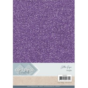  Card Deco Glitter karton A4 Purple 230g
