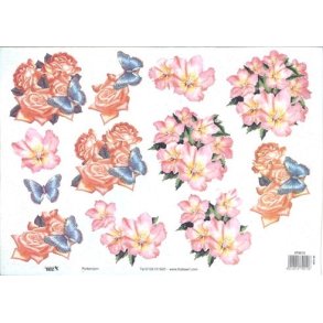 3D TBZ Blomster og sommerfugle