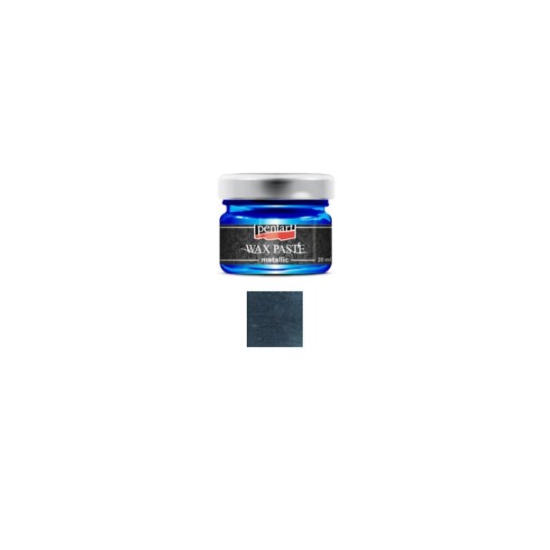 Pentart voks pasta metallic graphite