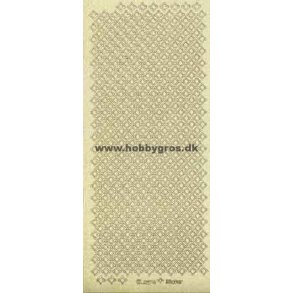  Guld sm� firkante glitter