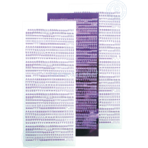  Mirror violet alphabet