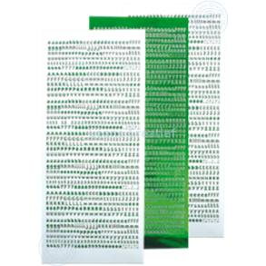  Mirror green alphabet
