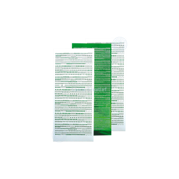  Mirror green alphabet