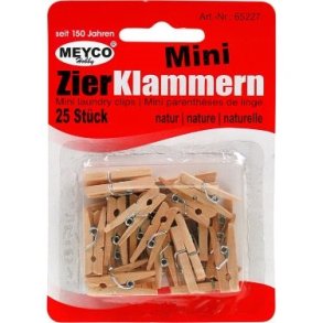 Miniklemmer 25mm ca 25 stk